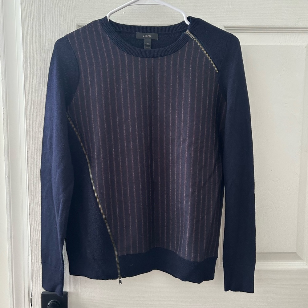 J. Crew Navy Merino Wool Sweater
